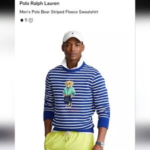 Polo by Ralph Lauren Blue and White Striped Top